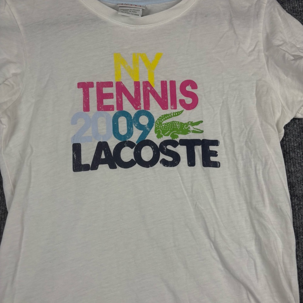 Lacoste Sport NY Tennis 2009 Graphic Tee Size S - Picture 4 of 8